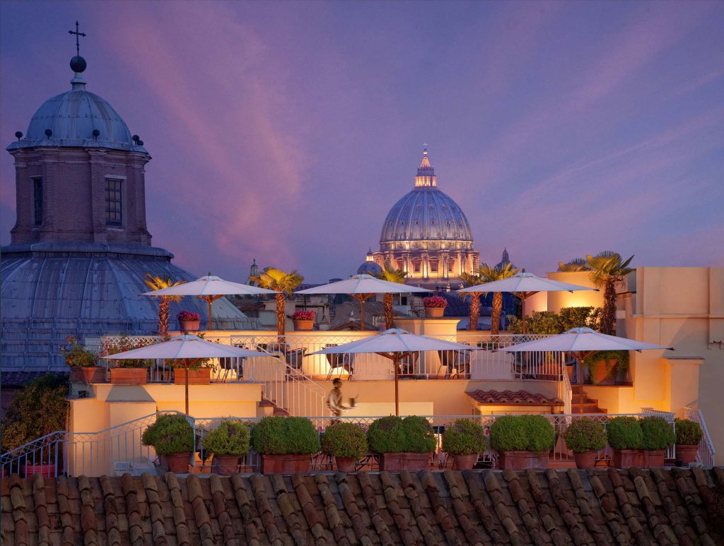 Best-Rooftop-bars-Rome-Mater-Terrae-Terrace-Hotel-Raphae
